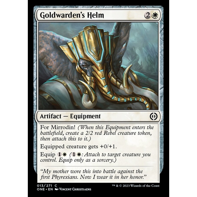 Goldwarden's Helm [Phyrexia: All Will Be One]