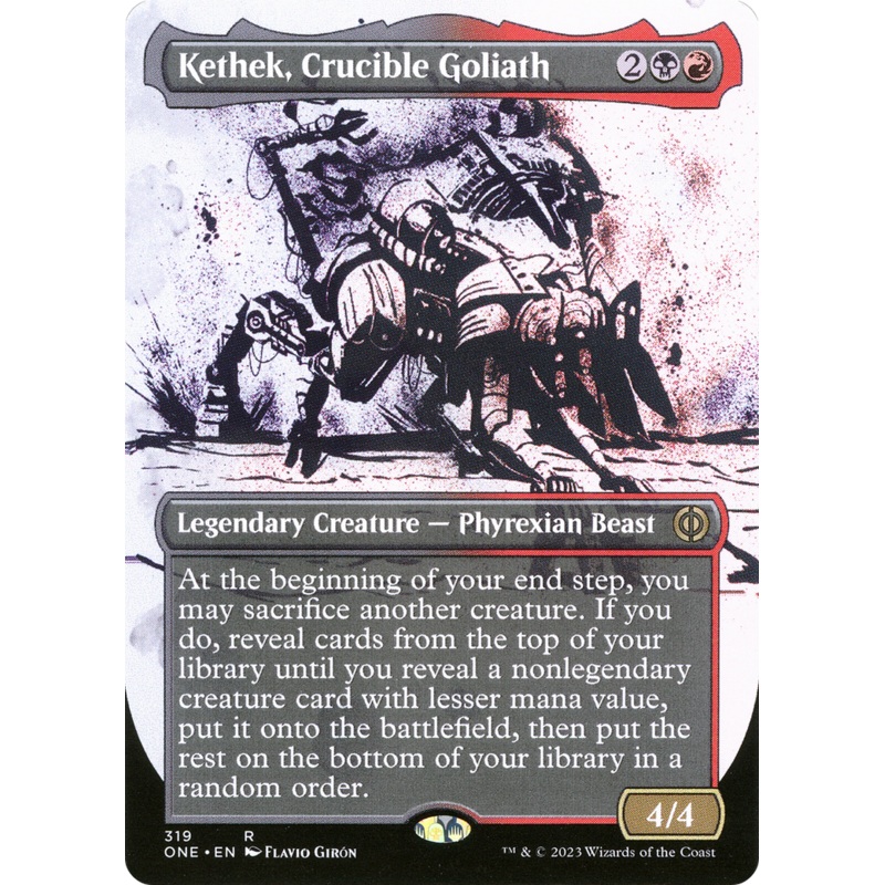 Kethek, Crucible Goliath (Borderless Ichor) [Phyrexia: All Will Be One]