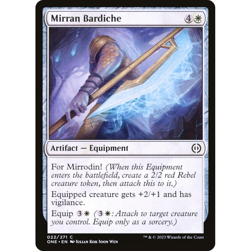 Mirran Bardiche [Phyrexia: All Will Be One]
