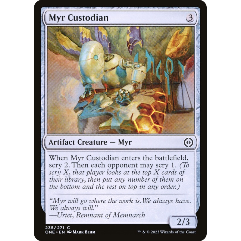 Myr Custodian [Phyrexia: All Will Be One]