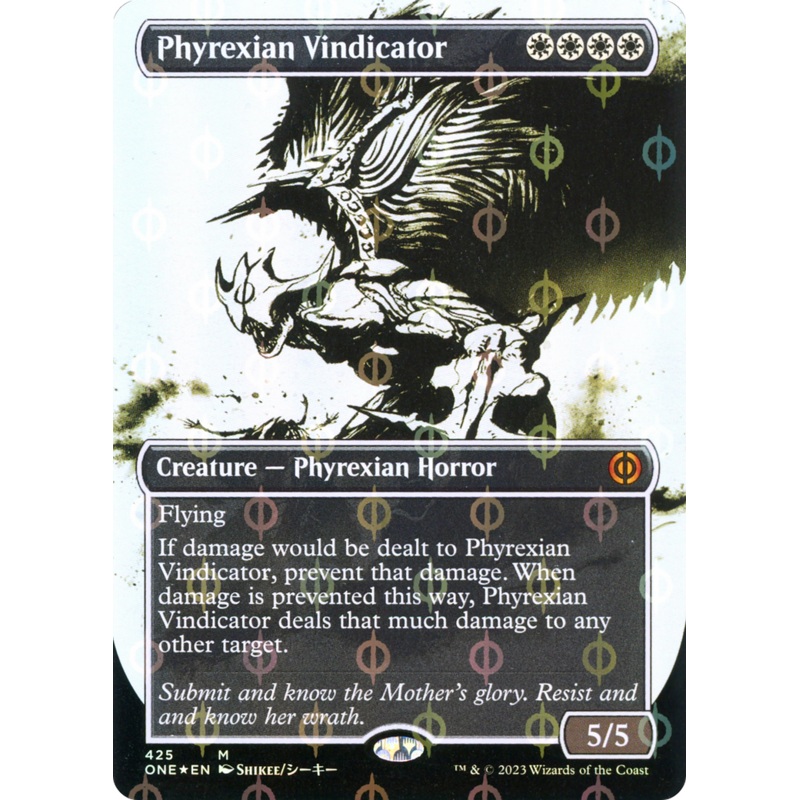 Phyrexian Vindicator (Borderless Ichor Step-and-Compleat Foil) [Phyrexia: All Will Be One]