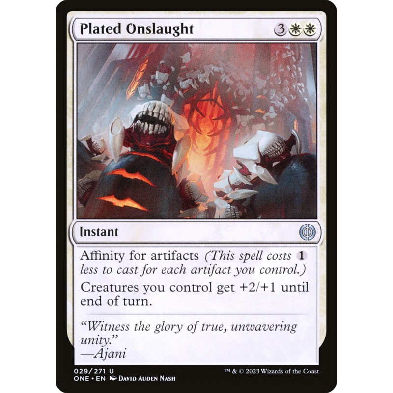 Plated Onslaught [Phyrexia: All Will Be One]
