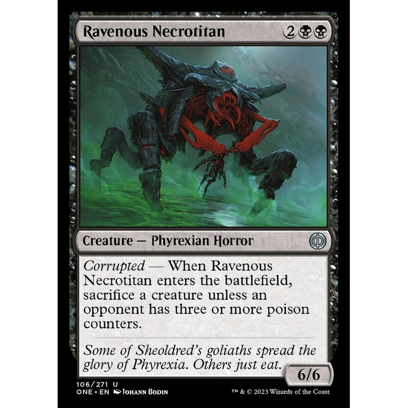 Ravenous Necrotitan [Phyrexia: All Will Be One]