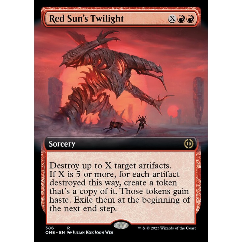 Red Sun's Twilight (Extended Art) [Phyrexia: All Will Be One]