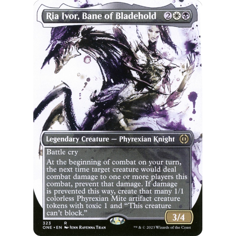Ria Ivor, Bane of Bladehold (Borderless Ichor) [Phyrexia: All Will Be One]