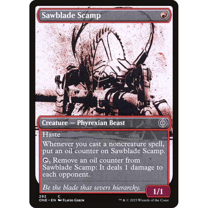 Sawblade Scamp (Showcase Ichor) [Phyrexia: All Will Be One]