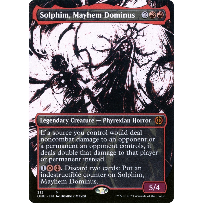 Solphim, Mayhem Dominus (Borderless Ichor) [Phyrexia: All Will Be One]