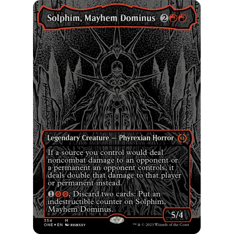 Solphim, Mayhem Dominus (Oil Slick Raised Foil) [Phyrexia: All Will Be One]