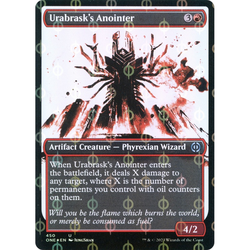 Urabrask's Anointer (Showcase Ichor Step-and-Compleat Foil) [Phyrexia: All Will Be One]