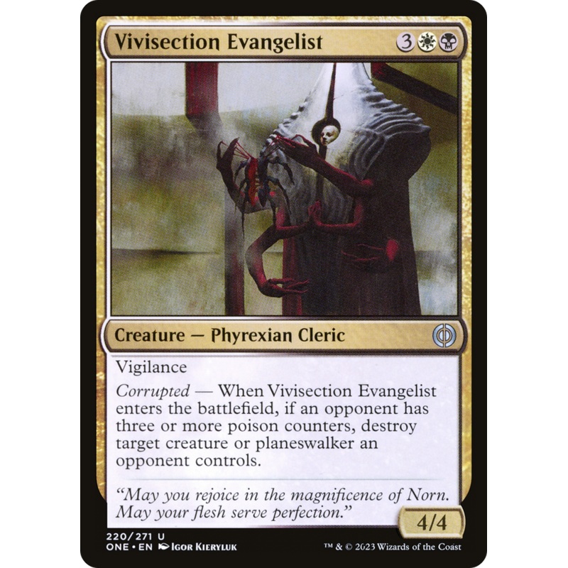 Vivisection Evangelist [Phyrexia: All Will Be One]