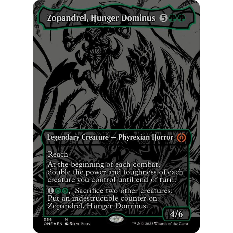 Zopandrel, Hunger Dominus (Oil Slick Raised Foil) [Phyrexia: All Will Be One]