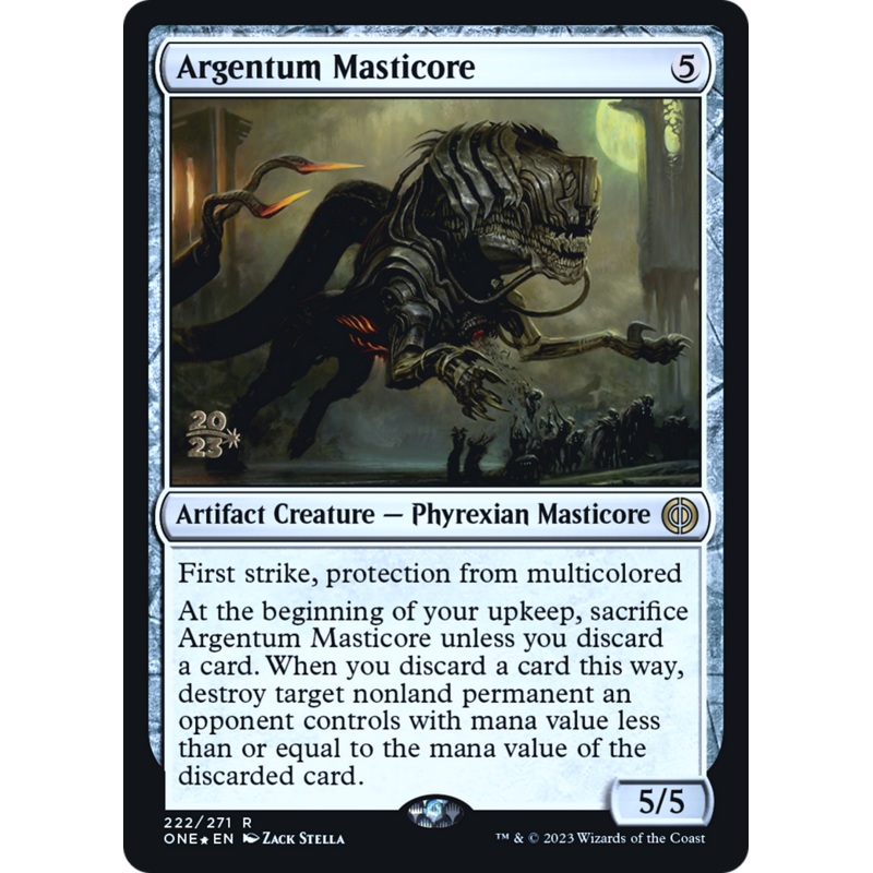 Argentum Masticore [Phyrexia: All Will Be One Prerelease Promos]