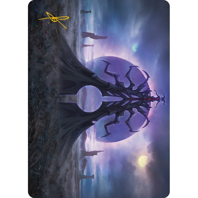 Black Sun's Twilight Art Card (Gold-Stamped Signature) [Phyrexia: All Will Be One Art Series]