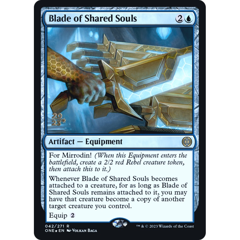 Blade of Shared Souls [Phyrexia: All Will Be One Prerelease Promos]