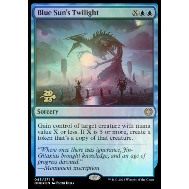 Blue Sun's Twilight [Phyrexia: All Will Be One Prerelease Promos]
