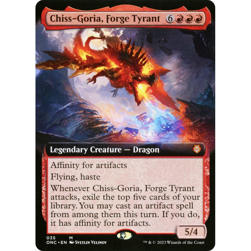 Chiss-Goria, Forge Tyrant (Extended Art) [Phyrexia: All Will Be One Commander]