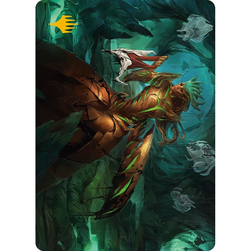 Glissa Sunslayer Art Card (Gold-Stamped Signature) [Phyrexia: All Will Be One Art Series]