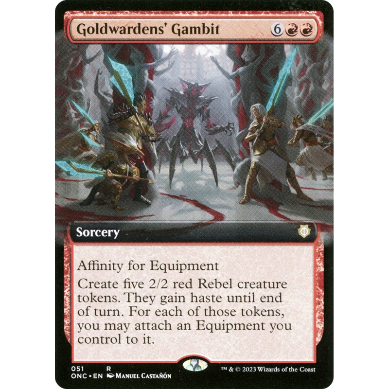 Goldwardens' Gambit (Extended Art) [Phyrexia: All Will Be One Commander]