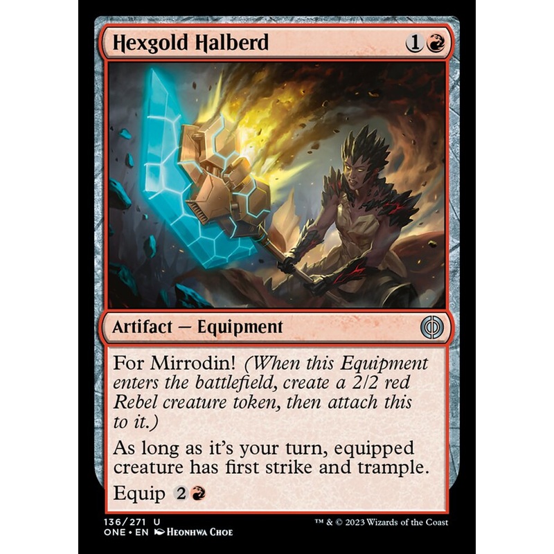 Hexgold Halberd [Phyrexia: All Will Be One]