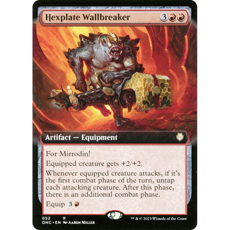 Hexplate Wallbreaker (Extended Art) [Phyrexia: All Will Be One Commander]