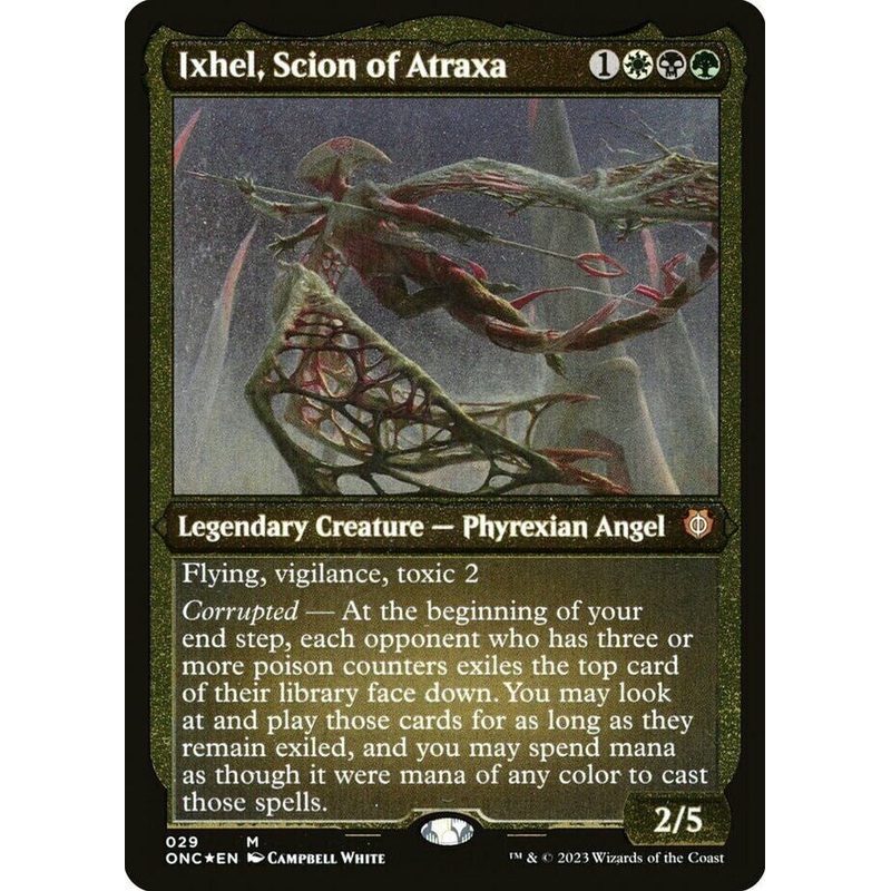 Ixhel, Scion of Atraxa (Foil Etched) (Display Commander) [Phyrexia: All Will Be One Commander]