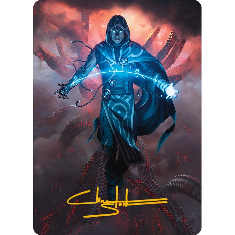 Jace, the Perfected Mind Art Card (Gold-Stamped Signature) [Phyrexia: All Will Be One Art Series]