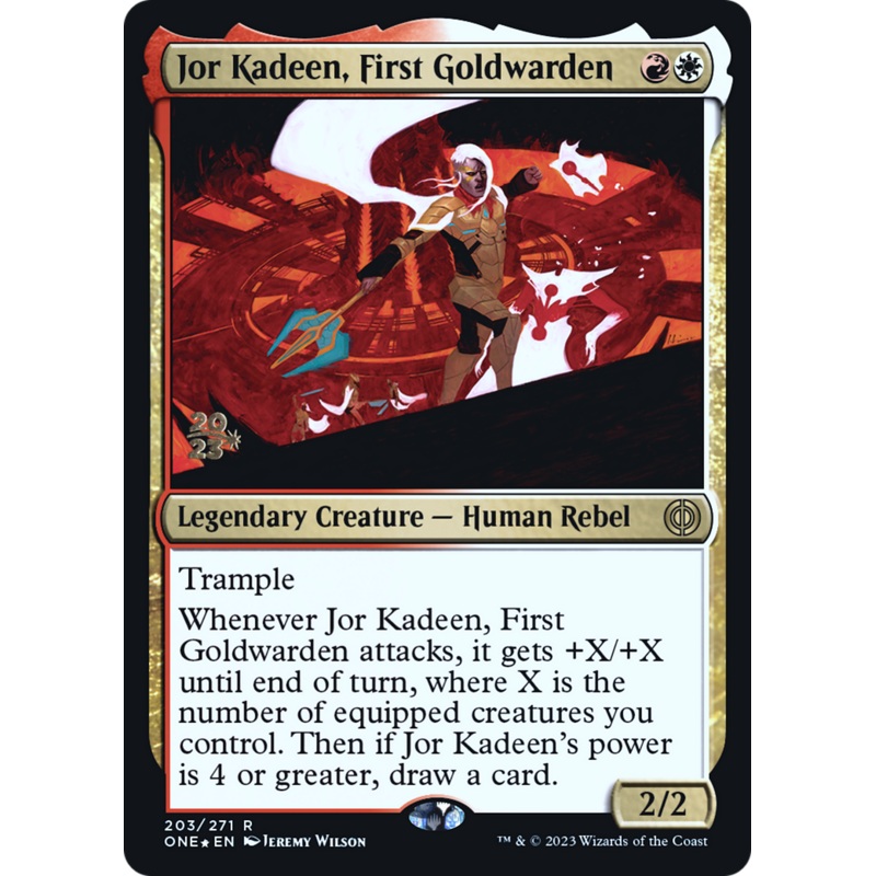 Jor Kadeen, First Goldwarden [Phyrexia: All Will Be One Prerelease Promos]
