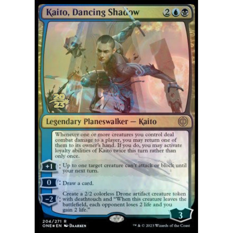 Kaito, Dancing Shadow [Phyrexia: All Will Be One Prerelease Promos]