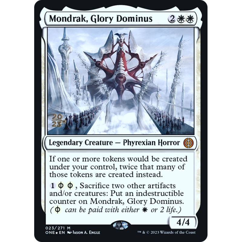 Mondrak, Glory Dominus [Phyrexia: All Will Be One Prerelease Promos]