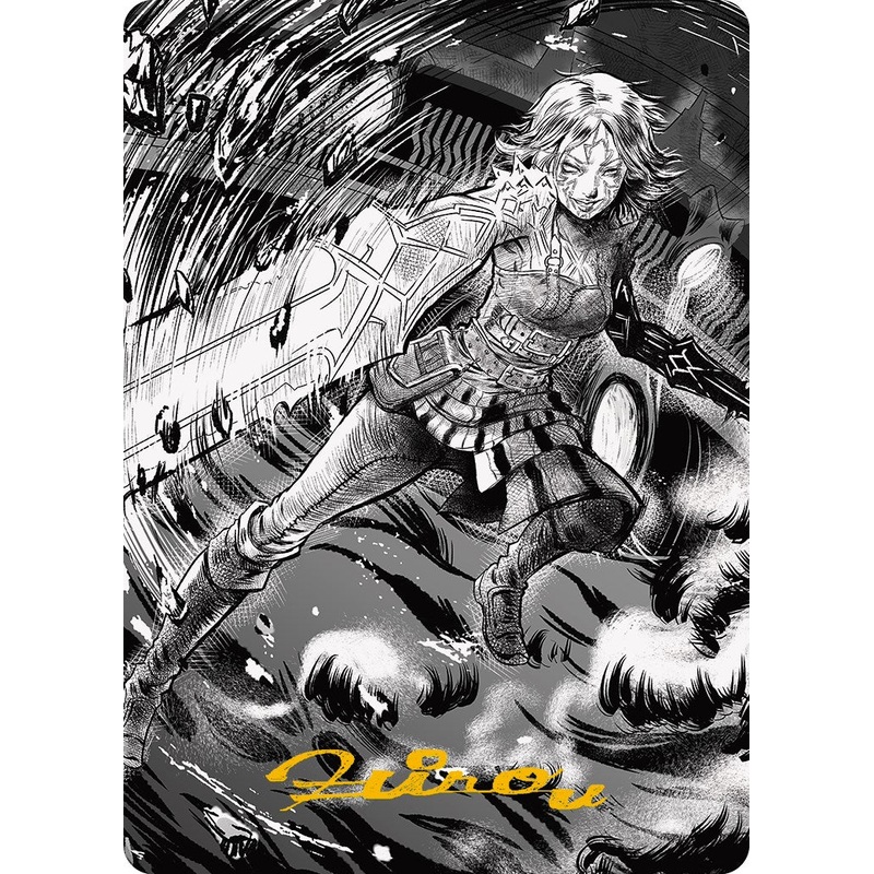 Nahiri, the Unforgiving 2 Art Card (Gold-Stamped Signature) [Phyrexia: All Will Be One Art Series]