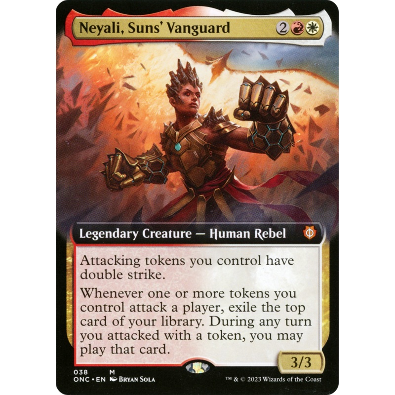 Neyali, Suns' Vanguard (Extended Art) [Phyrexia: All Will Be One Commander]
