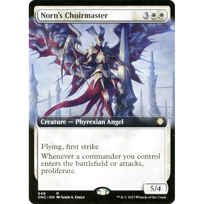 Norn's Choirmaster (Extended Art) [Phyrexia: All Will Be One Commander]