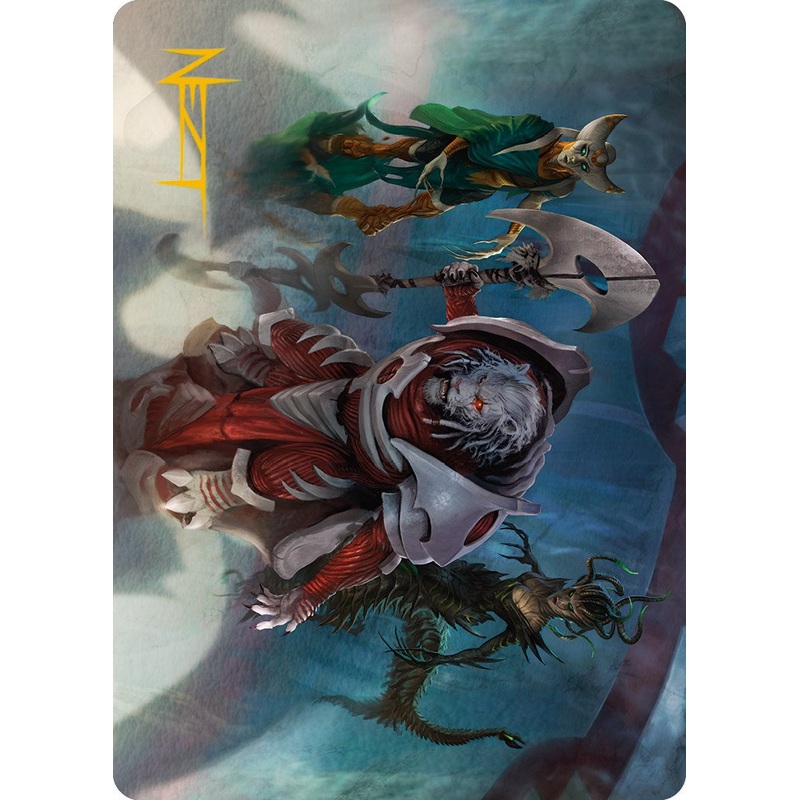 Norn's Decree Art Card (Gold-Stamped Signature) [Phyrexia: All Will Be One Art Series]