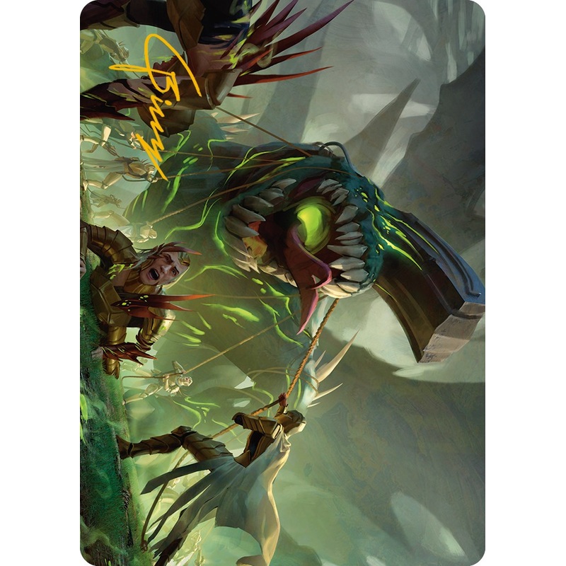 Noxious Assault Art Card (Gold-Stamped Signature) [Phyrexia: All Will Be One Art Series]