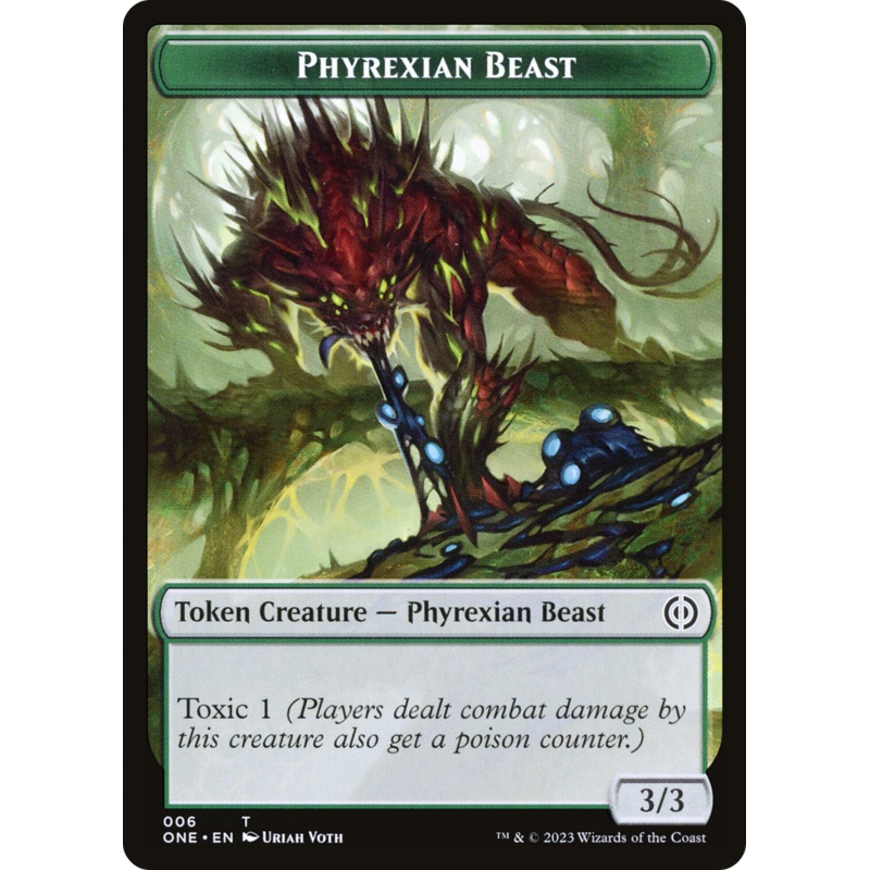 Phyrexian Beast Token [Phyrexia: All Will Be One Tokens]