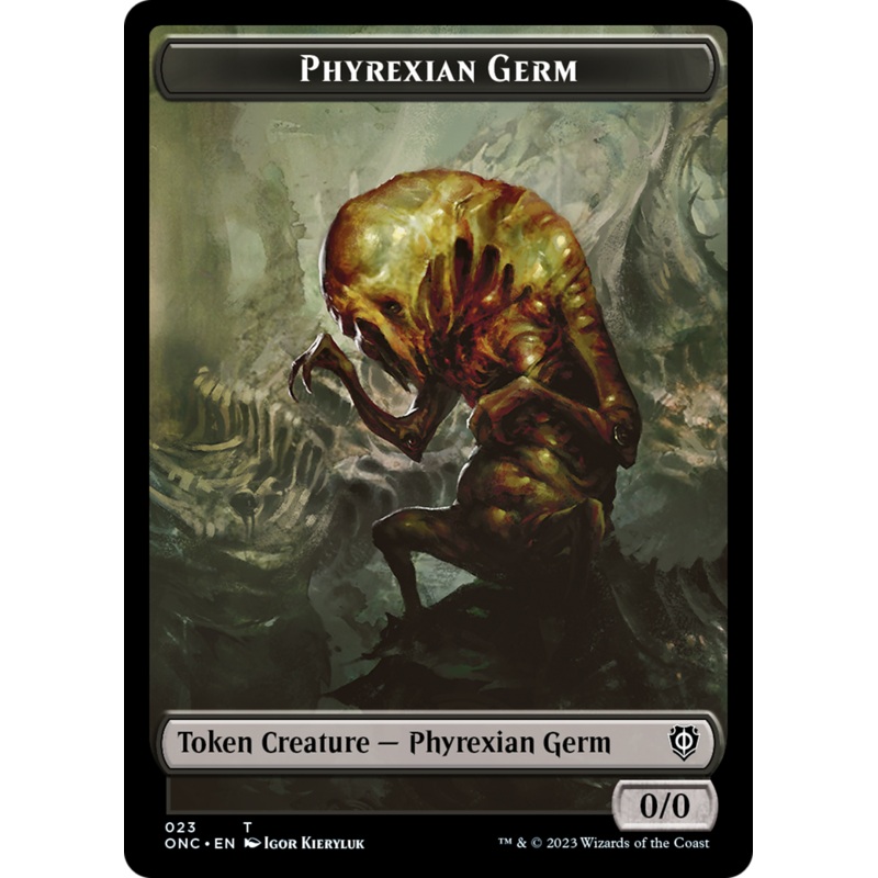 Phyrexian Germ Token [Phyrexia: All Will Be One Commander Tokens]