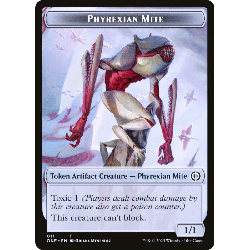 Phyrexian Mite (011) // Phyrexian Goblin Double-Sided Token [Phyrexia: All Will Be One Tokens]