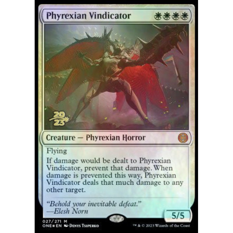 Phyrexian Vindicator [Phyrexia: All Will Be One Prerelease Promos]