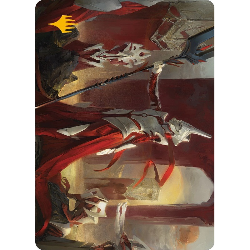 Porcelain Zealot Art Card (Gold-Stamped Signature) [Phyrexia: All Will Be One Art Series]