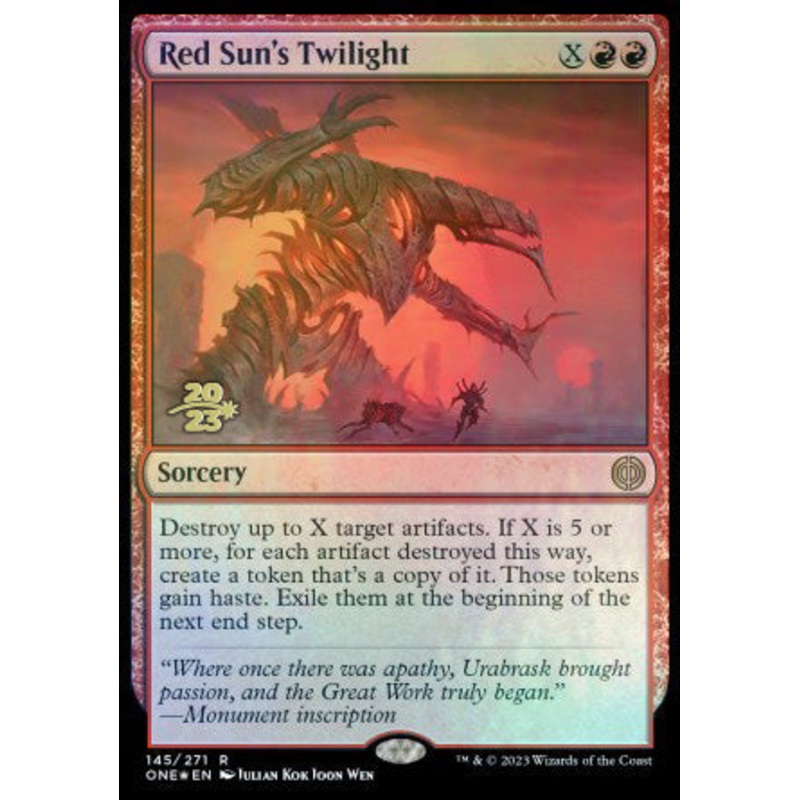 Red Sun's Twilight [Phyrexia: All Will Be One Prerelease Promos]