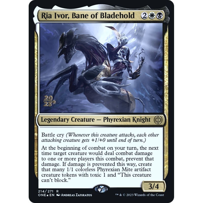 Ria Ivor, Bane of Bladehold [Phyrexia: All Will Be One Prerelease Promos]