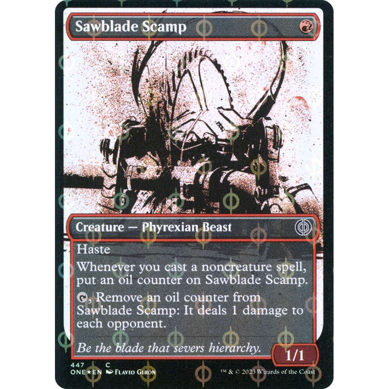 Sawblade Scamp (Showcase Ichor Step-and-Compleat Foil) [Phyrexia: All Will Be One]
