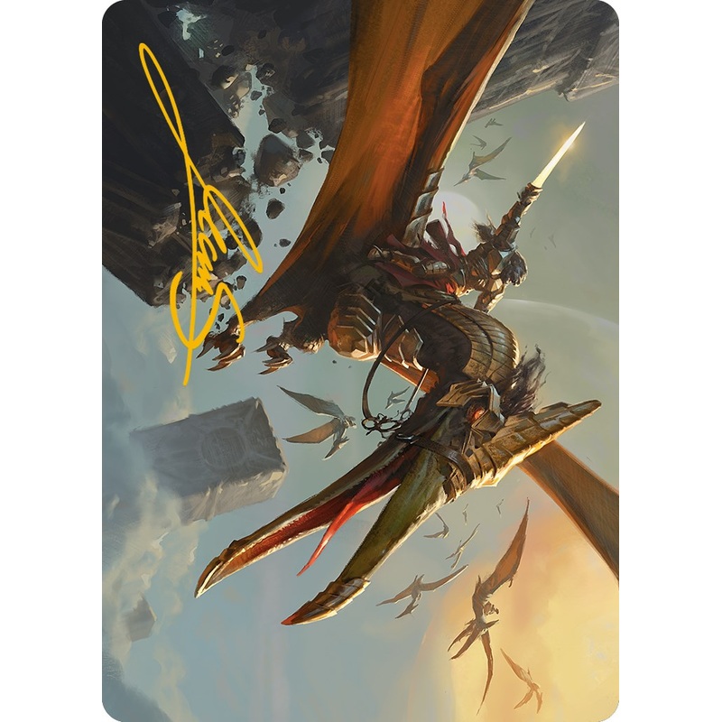 Skyhunter Strike Force Art Card (Gold-Stamped Signature) [Phyrexia: All Will Be One Art Series]