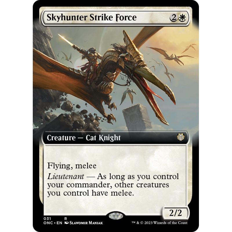Skyhunter Strike Force (Extended Art) [Phyrexia: All Will Be One Commander]
