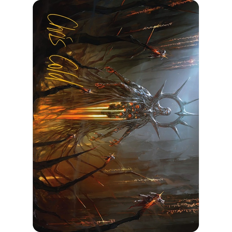 Solphim, Mayhem Dominus Art Card (Gold-Stamped Signature) [Phyrexia: All Will Be One Art Series]