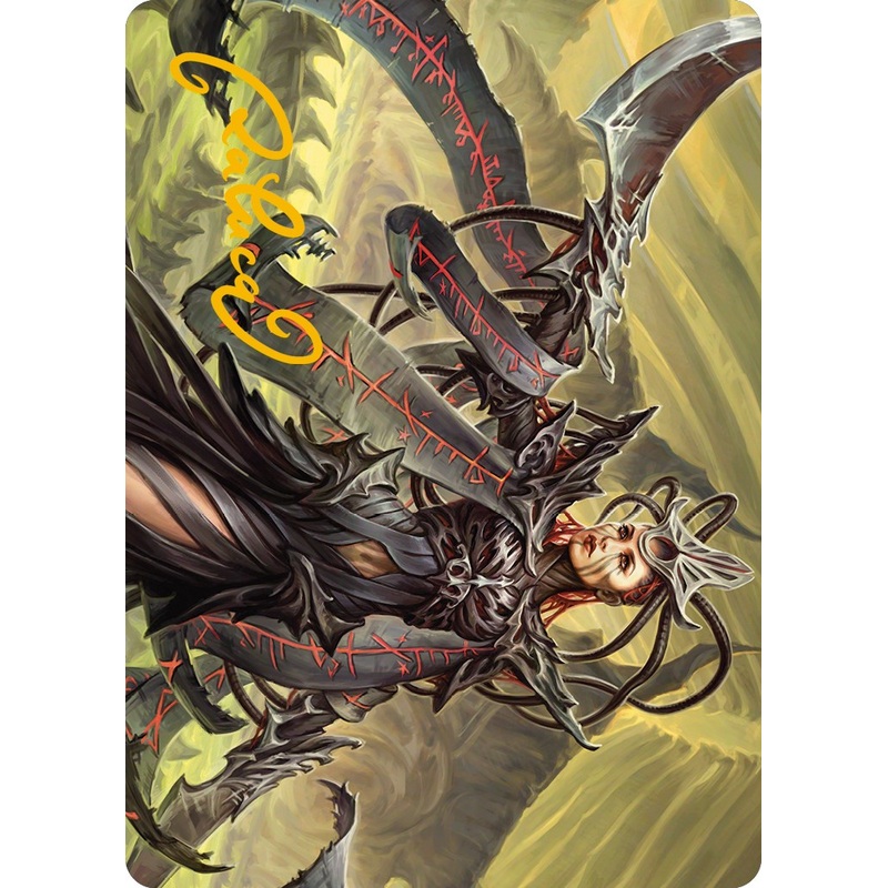 Testament Bearer Art Card (Gold-Stamped Signature) [Phyrexia: All Will Be One Art Series]