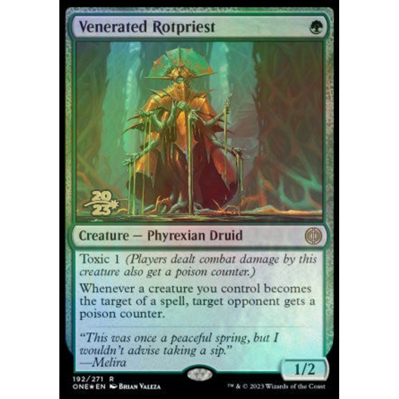 Venerated Rotpriest [Phyrexia: All Will Be One Prerelease Promos]