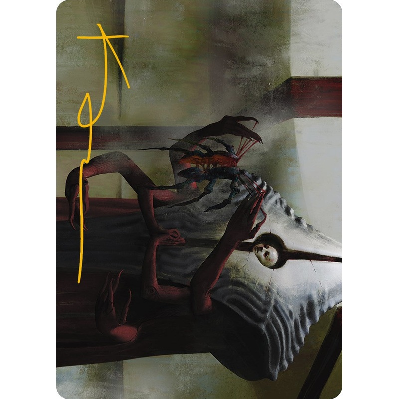 Vivisection Evangelist Art Card (Gold-Stamped Signature) [Phyrexia: All Will Be One Art Series]