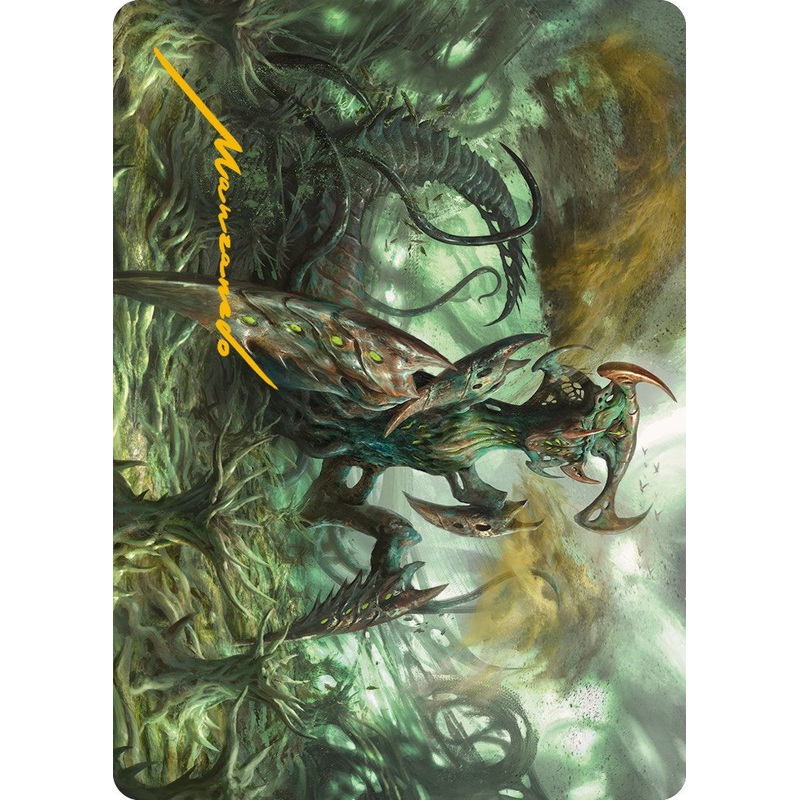 Zopandrel, Hunger Dominus Art Card (Gold-Stamped Signature) [Phyrexia: All Will Be One Art Series]