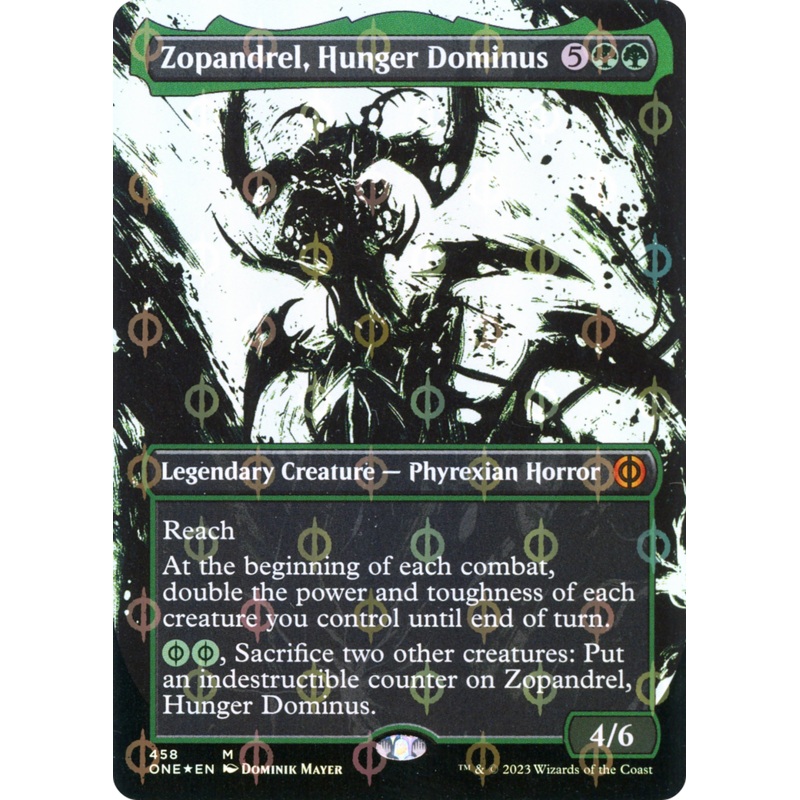 Zopandrel, Hunger Dominus (Borderless Ichor Step-and-Compleat Foil) [Phyrexia: All Will Be One]